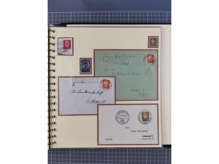 1875/45, umfangreiche Sammlung mit einigen hundert Briefen, Karten und Ganzsachen sowie einigen Briefstücken und losen Marken