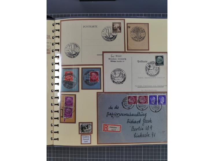 1875/45, umfangreiche Sammlung mit einigen hundert Briefen, Karten und Ganzsachen sowie einigen Briefstücken und losen Marken