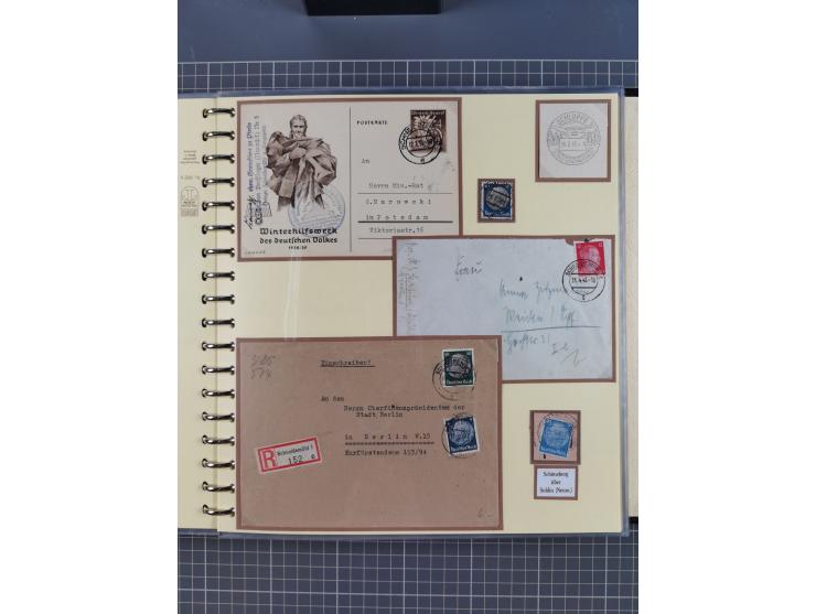 1875/45, umfangreiche Sammlung mit einigen hundert Briefen, Karten und Ganzsachen sowie einigen Briefstücken und losen Marken