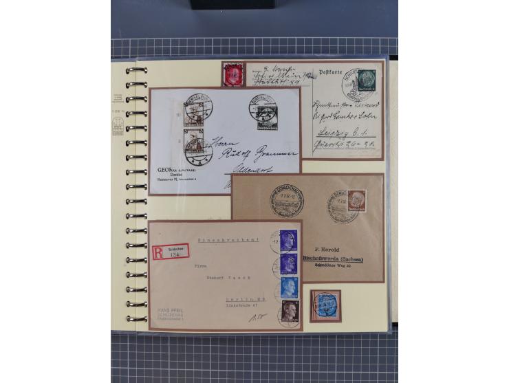 1875/45, umfangreiche Sammlung mit einigen hundert Briefen, Karten und Ganzsachen sowie einigen Briefstücken und losen Marken