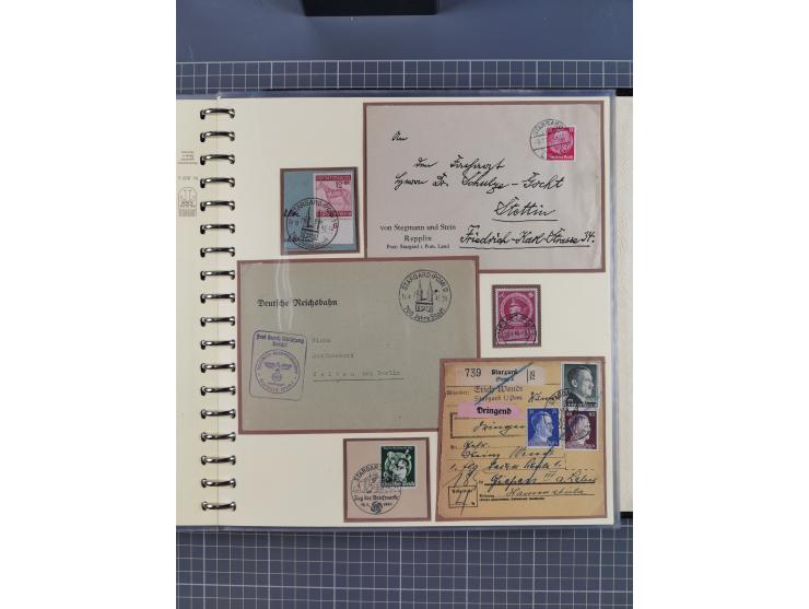 1875/45, umfangreiche Sammlung mit einigen hundert Briefen, Karten und Ganzsachen sowie einigen Briefstücken und losen Marken