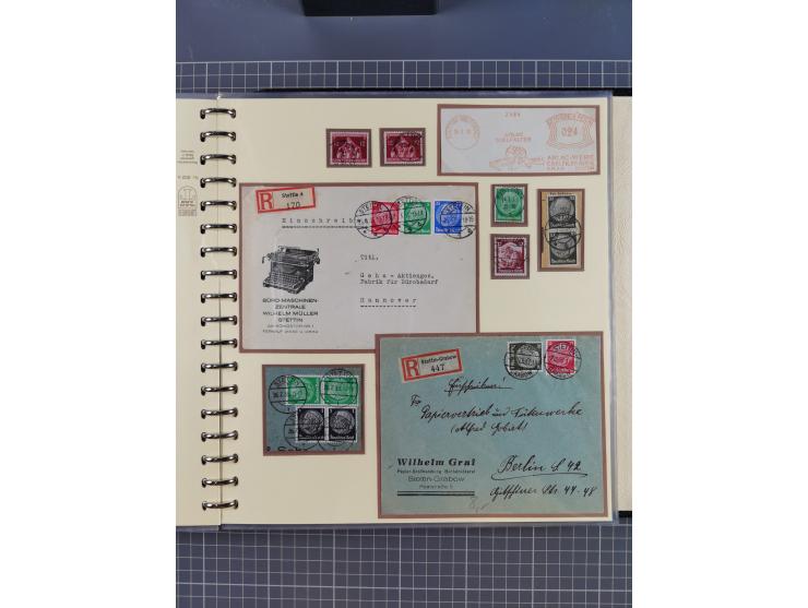 1875/45, umfangreiche Sammlung mit einigen hundert Briefen, Karten und Ganzsachen sowie einigen Briefstücken und losen Marken