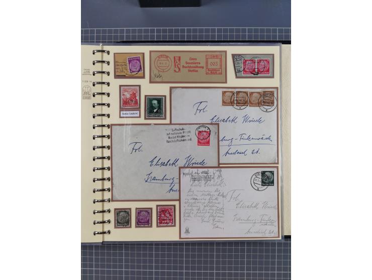 1875/45, umfangreiche Sammlung mit einigen hundert Briefen, Karten und Ganzsachen sowie einigen Briefstücken und losen Marken