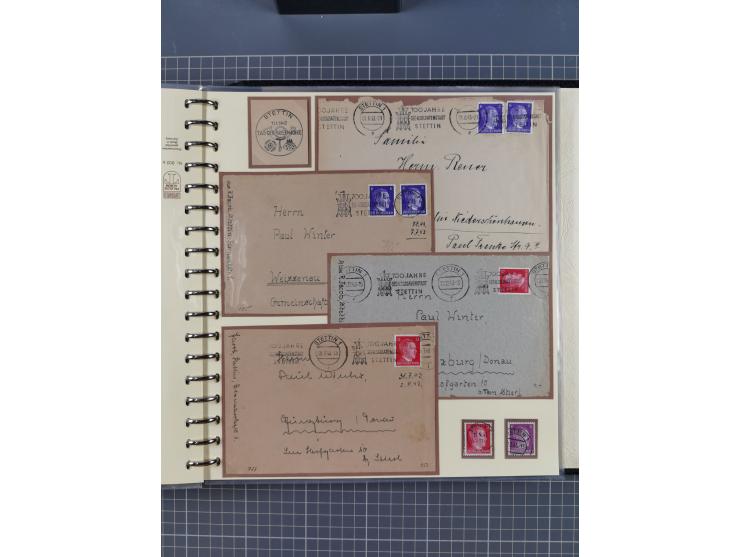 1875/45, umfangreiche Sammlung mit einigen hundert Briefen, Karten und Ganzsachen sowie einigen Briefstücken und losen Marken