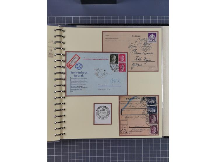 1875/45, umfangreiche Sammlung mit einigen hundert Briefen, Karten und Ganzsachen sowie einigen Briefstücken und losen Marken