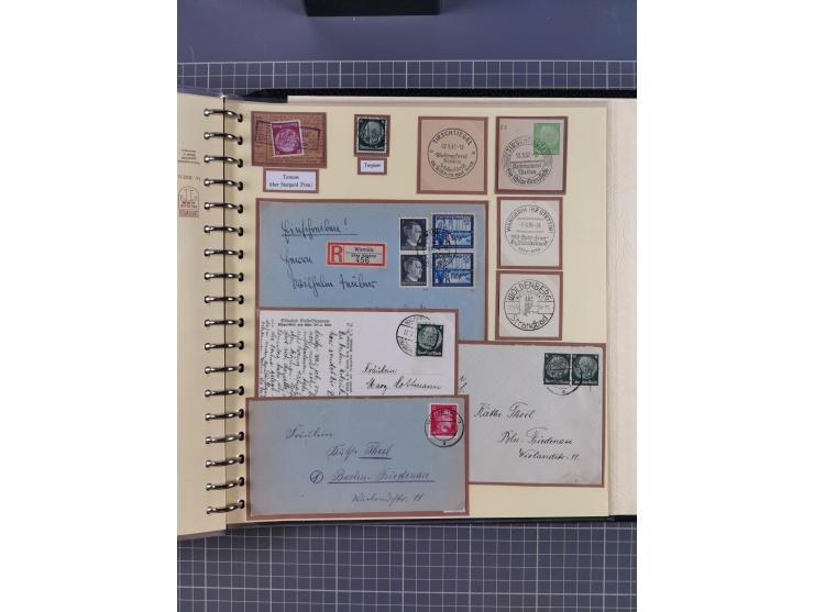 1875/45, umfangreiche Sammlung mit einigen hundert Briefen, Karten und Ganzsachen sowie einigen Briefstücken und losen Marken