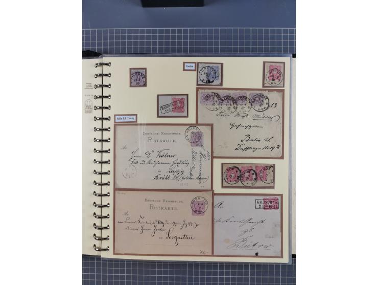 1875/45, umfangreiche Sammlung mit einigen hundert Briefen, Karten und Ganzsachen sowie einigen Briefstücken und losen Marken