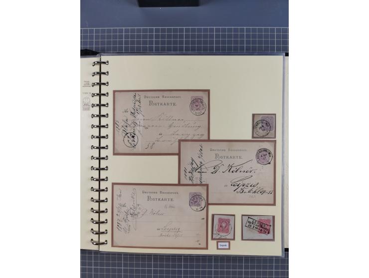 1875/45, umfangreiche Sammlung mit einigen hundert Briefen, Karten und Ganzsachen sowie einigen Briefstücken und losen Marken