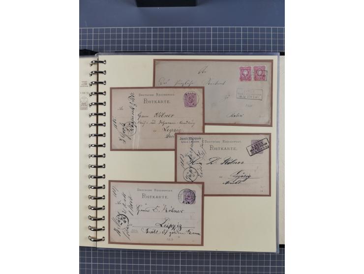 1875/45, umfangreiche Sammlung mit einigen hundert Briefen, Karten und Ganzsachen sowie einigen Briefstücken und losen Marken