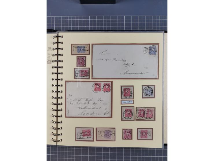 1875/45, umfangreiche Sammlung mit einigen hundert Briefen, Karten und Ganzsachen sowie einigen Briefstücken und losen Marken