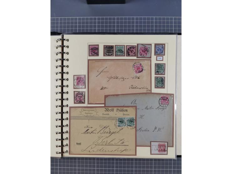 1875/45, umfangreiche Sammlung mit einigen hundert Briefen, Karten und Ganzsachen sowie einigen Briefstücken und losen Marken