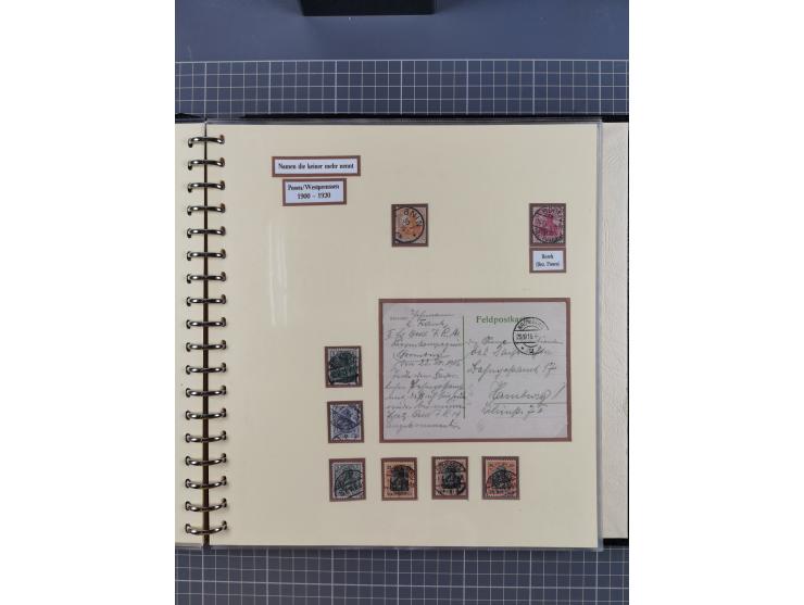 1875/45, umfangreiche Sammlung mit einigen hundert Briefen, Karten und Ganzsachen sowie einigen Briefstücken und losen Marken