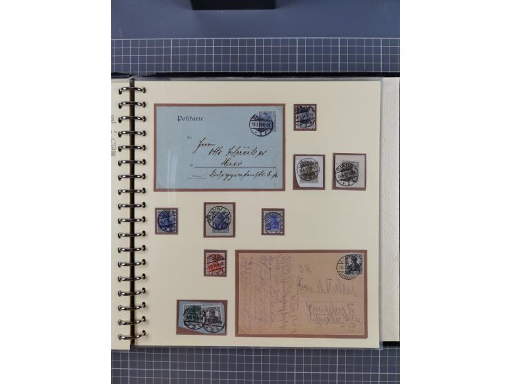 1875/45, umfangreiche Sammlung mit einigen hundert Briefen, Karten und Ganzsachen sowie einigen Briefstücken und losen Marken