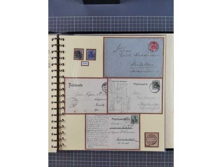 1875/45, umfangreiche Sammlung mit einigen hundert Briefen, Karten und Ganzsachen sowie einigen Briefstücken und losen Marken