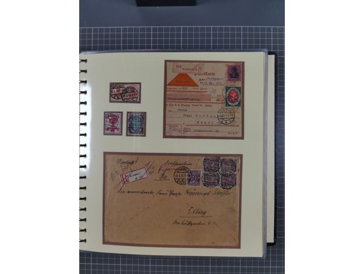 1875/45, umfangreiche Sammlung mit einigen hundert Briefen, Karten und Ganzsachen sowie einigen Briefstücken und losen Marken