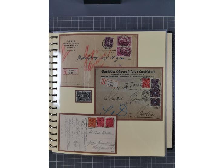 1875/45, umfangreiche Sammlung mit einigen hundert Briefen, Karten und Ganzsachen sowie einigen Briefstücken und losen Marken