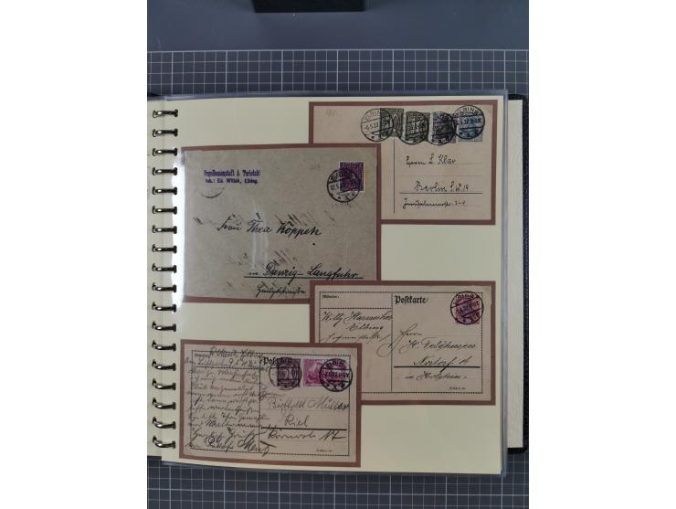 1875/45, umfangreiche Sammlung mit einigen hundert Briefen, Karten und Ganzsachen sowie einigen Briefstücken und losen Marken