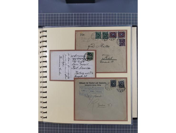 1875/45, umfangreiche Sammlung mit einigen hundert Briefen, Karten und Ganzsachen sowie einigen Briefstücken und losen Marken