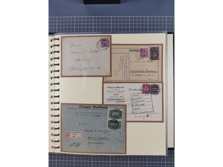 1875/45, umfangreiche Sammlung mit einigen hundert Briefen, Karten und Ganzsachen sowie einigen Briefstücken und losen Marken