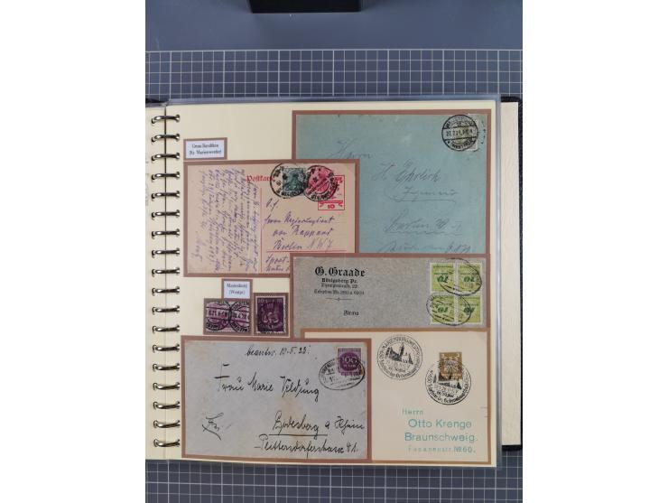 1875/45, umfangreiche Sammlung mit einigen hundert Briefen, Karten und Ganzsachen sowie einigen Briefstücken und losen Marken