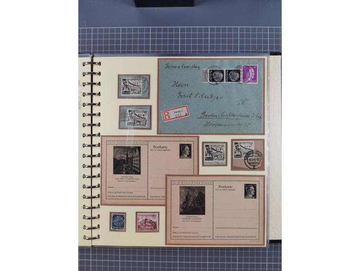 1875/45, umfangreiche Sammlung mit einigen hundert Briefen, Karten und Ganzsachen sowie einigen Briefstücken und losen Marken