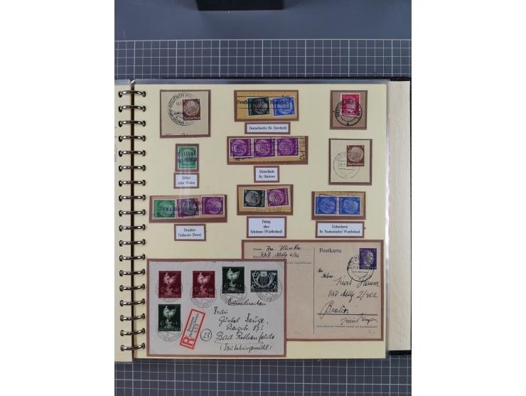 1875/45, umfangreiche Sammlung mit einigen hundert Briefen, Karten und Ganzsachen sowie einigen Briefstücken und losen Marken