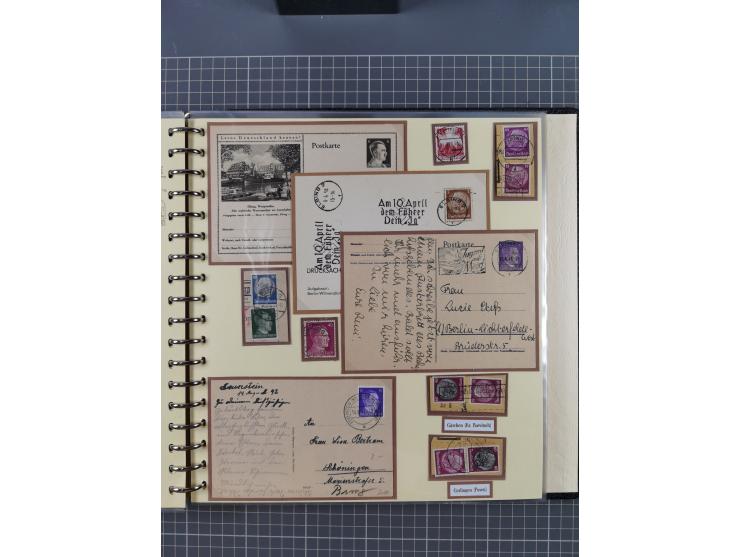 1875/45, umfangreiche Sammlung mit einigen hundert Briefen, Karten und Ganzsachen sowie einigen Briefstücken und losen Marken