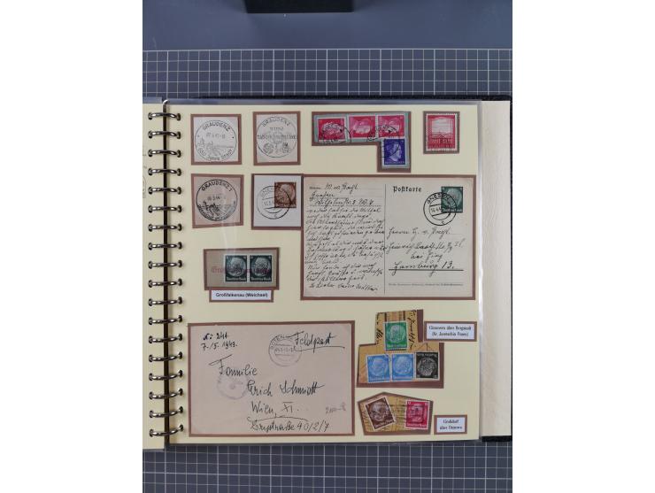 1875/45, umfangreiche Sammlung mit einigen hundert Briefen, Karten und Ganzsachen sowie einigen Briefstücken und losen Marken