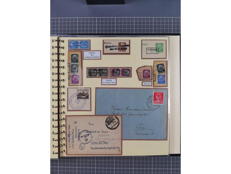 1875/45, umfangreiche Sammlung mit einigen hundert Briefen, Karten und Ganzsachen sowie einigen Briefstücken und losen Marken