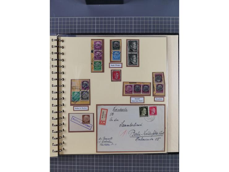 1875/45, umfangreiche Sammlung mit einigen hundert Briefen, Karten und Ganzsachen sowie einigen Briefstücken und losen Marken