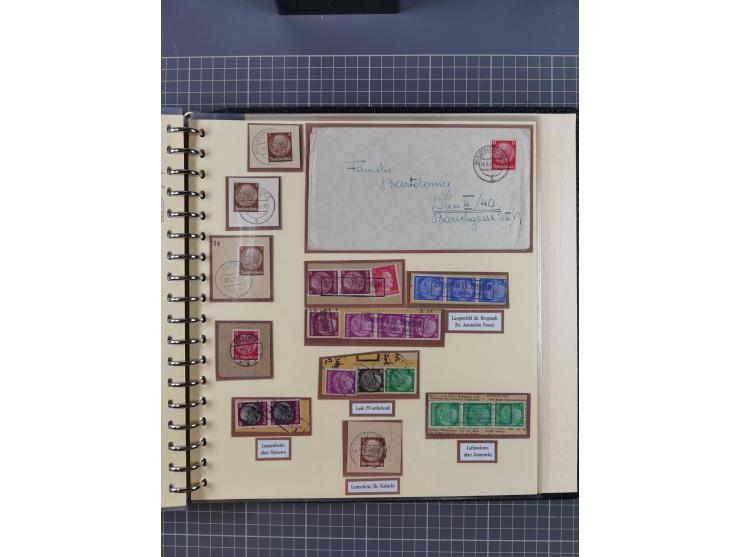 1875/45, umfangreiche Sammlung mit einigen hundert Briefen, Karten und Ganzsachen sowie einigen Briefstücken und losen Marken