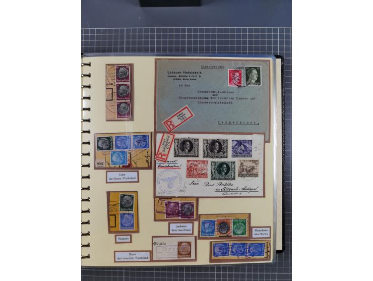 1875/45, umfangreiche Sammlung mit einigen hundert Briefen, Karten und Ganzsachen sowie einigen Briefstücken und losen Marken