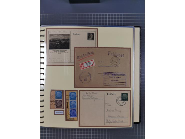 1875/45, umfangreiche Sammlung mit einigen hundert Briefen, Karten und Ganzsachen sowie einigen Briefstücken und losen Marken
