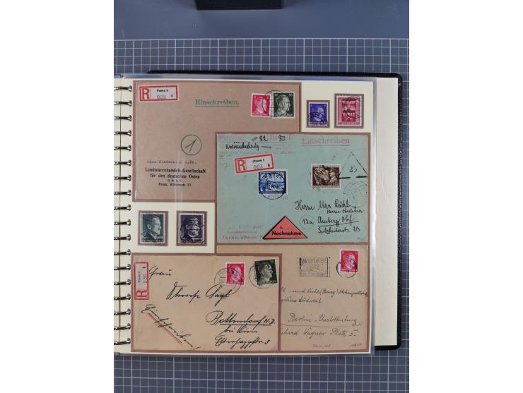 1875/45, umfangreiche Sammlung mit einigen hundert Briefen, Karten und Ganzsachen sowie einigen Briefstücken und losen Marken