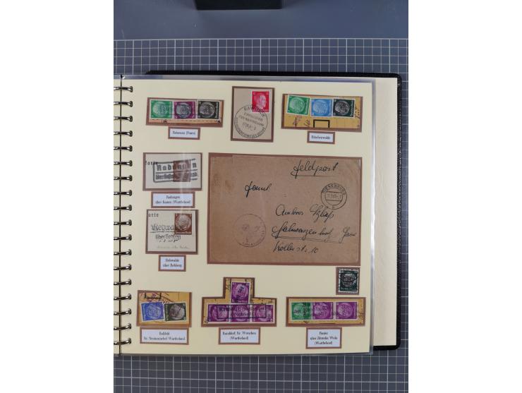 1875/45, umfangreiche Sammlung mit einigen hundert Briefen, Karten und Ganzsachen sowie einigen Briefstücken und losen Marken