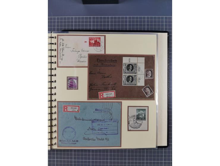 1875/45, umfangreiche Sammlung mit einigen hundert Briefen, Karten und Ganzsachen sowie einigen Briefstücken und losen Marken