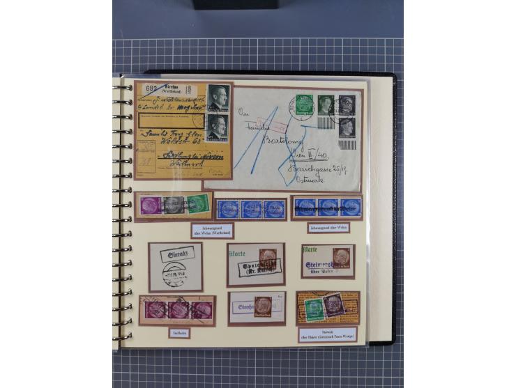 1875/45, umfangreiche Sammlung mit einigen hundert Briefen, Karten und Ganzsachen sowie einigen Briefstücken und losen Marken