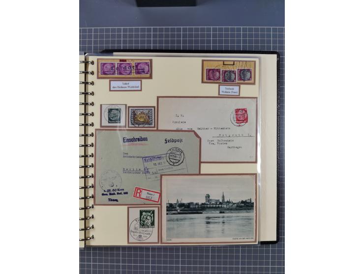 1875/45, umfangreiche Sammlung mit einigen hundert Briefen, Karten und Ganzsachen sowie einigen Briefstücken und losen Marken