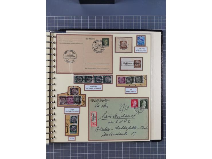 1875/45, umfangreiche Sammlung mit einigen hundert Briefen, Karten und Ganzsachen sowie einigen Briefstücken und losen Marken