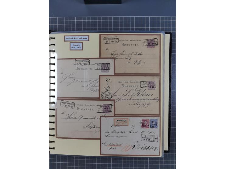 1875/45, umfangreiche Sammlung mit einigen hundert Briefen, Karten und Ganzsachen sowie einigen Briefstücken und losen Marken