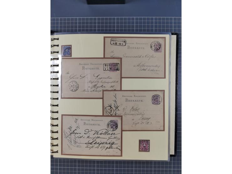 1875/45, umfangreiche Sammlung mit einigen hundert Briefen, Karten und Ganzsachen sowie einigen Briefstücken und losen Marken