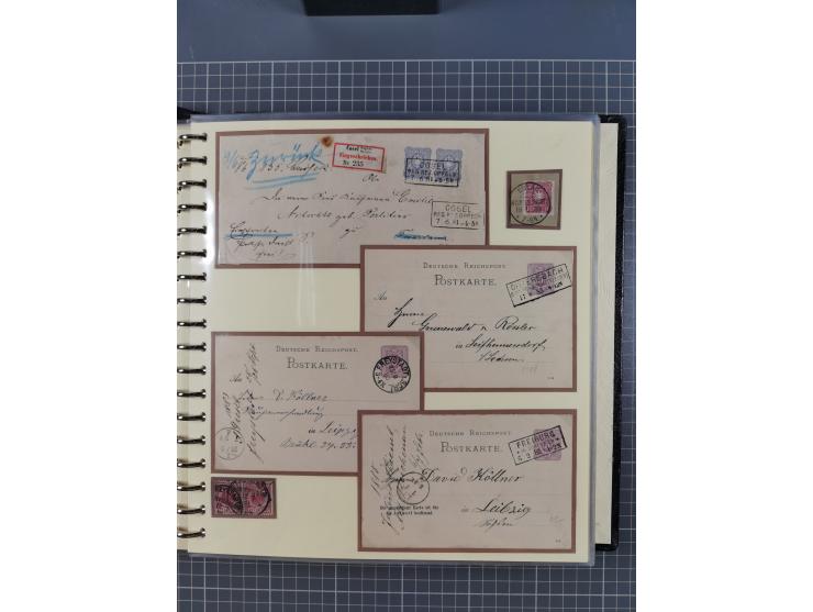 1875/45, umfangreiche Sammlung mit einigen hundert Briefen, Karten und Ganzsachen sowie einigen Briefstücken und losen Marken