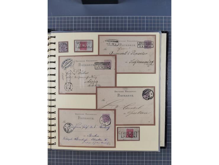 1875/45, umfangreiche Sammlung mit einigen hundert Briefen, Karten und Ganzsachen sowie einigen Briefstücken und losen Marken