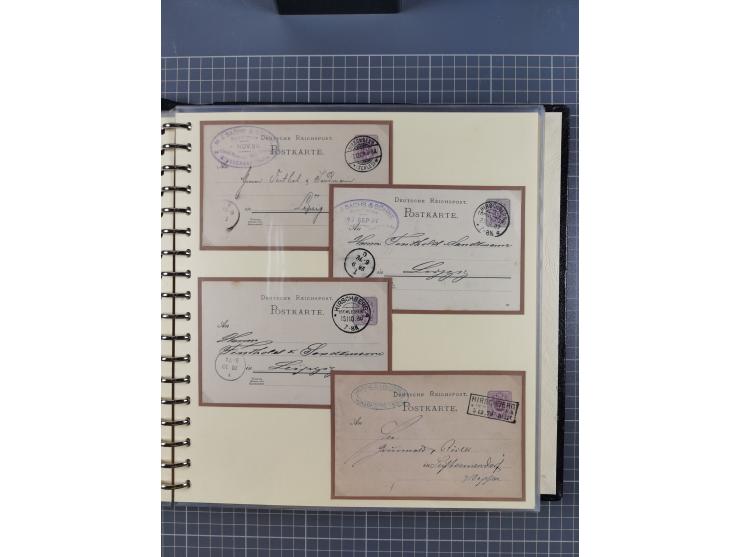 1875/45, umfangreiche Sammlung mit einigen hundert Briefen, Karten und Ganzsachen sowie einigen Briefstücken und losen Marken