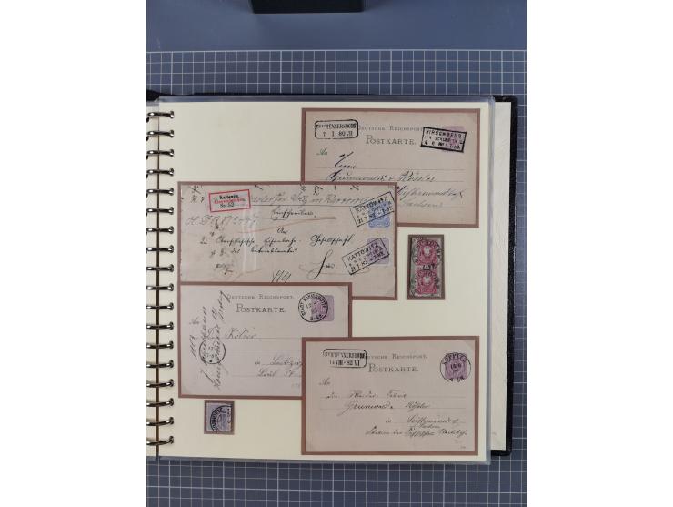 1875/45, umfangreiche Sammlung mit einigen hundert Briefen, Karten und Ganzsachen sowie einigen Briefstücken und losen Marken