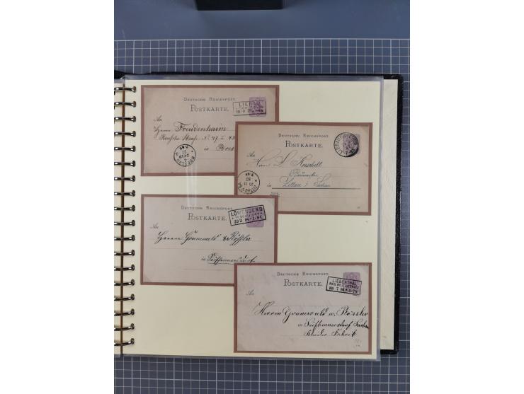 1875/45, umfangreiche Sammlung mit einigen hundert Briefen, Karten und Ganzsachen sowie einigen Briefstücken und losen Marken