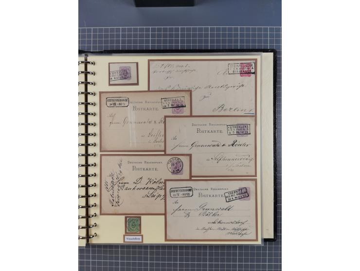 1875/45, umfangreiche Sammlung mit einigen hundert Briefen, Karten und Ganzsachen sowie einigen Briefstücken und losen Marken