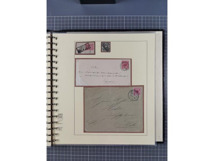 1875/45, umfangreiche Sammlung mit einigen hundert Briefen, Karten und Ganzsachen sowie einigen Briefstücken und losen Marken