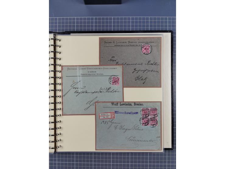 1875/45, umfangreiche Sammlung mit einigen hundert Briefen, Karten und Ganzsachen sowie einigen Briefstücken und losen Marken