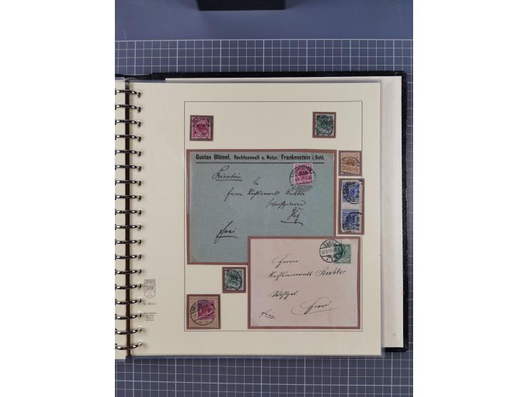 1875/45, umfangreiche Sammlung mit einigen hundert Briefen, Karten und Ganzsachen sowie einigen Briefstücken und losen Marken